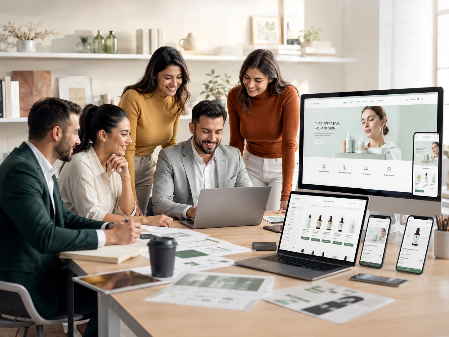 Frelenza marketplace store services and ecommerce growth visual.