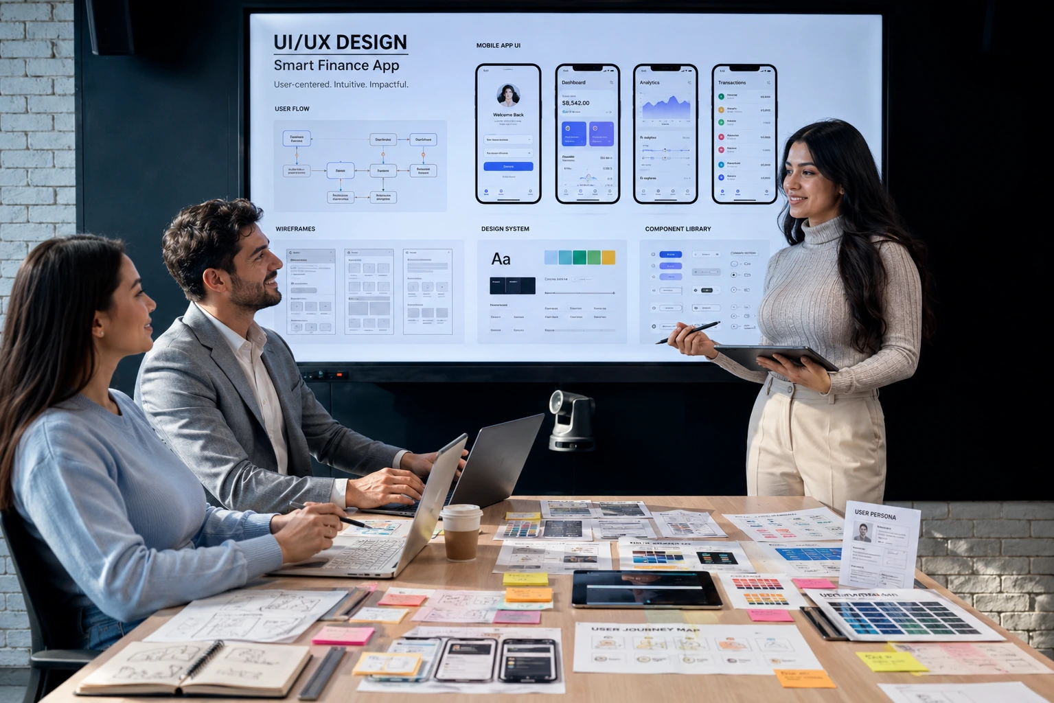 Frelenza UI and UX design services visual.